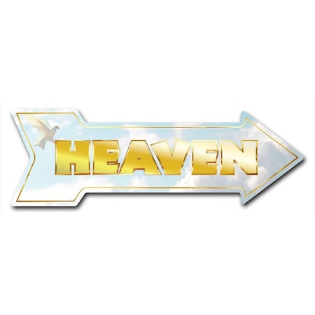 Heaven Arrow Decal Funny Home Decor 36in Wide